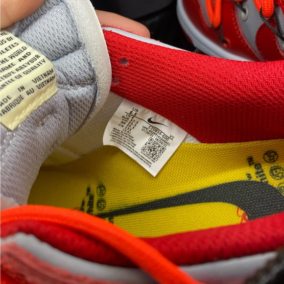 Wmns 6.5 Off-White x Dunk Low ‘University Red’ - Picture 7 of 8